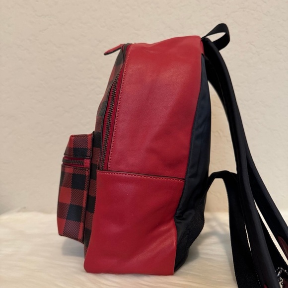 Coach Medium Charlie Backpack With Gingham Print - Picture 4 of 11